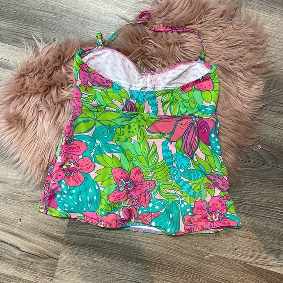 Lilly Pulitzer Floral Top Swimsuit Size XS - Picture 4 of 7